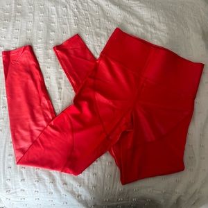 New Without Tags!! Cute Red Workout Leggings